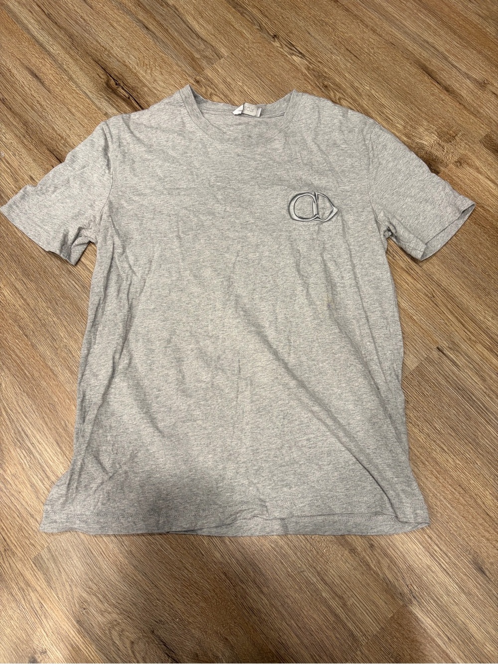 Dior CD Icon Regular Fit Tee Shirt Grey Size Small